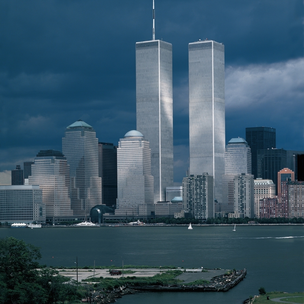 Skyline Art Print with New York Twin Towers